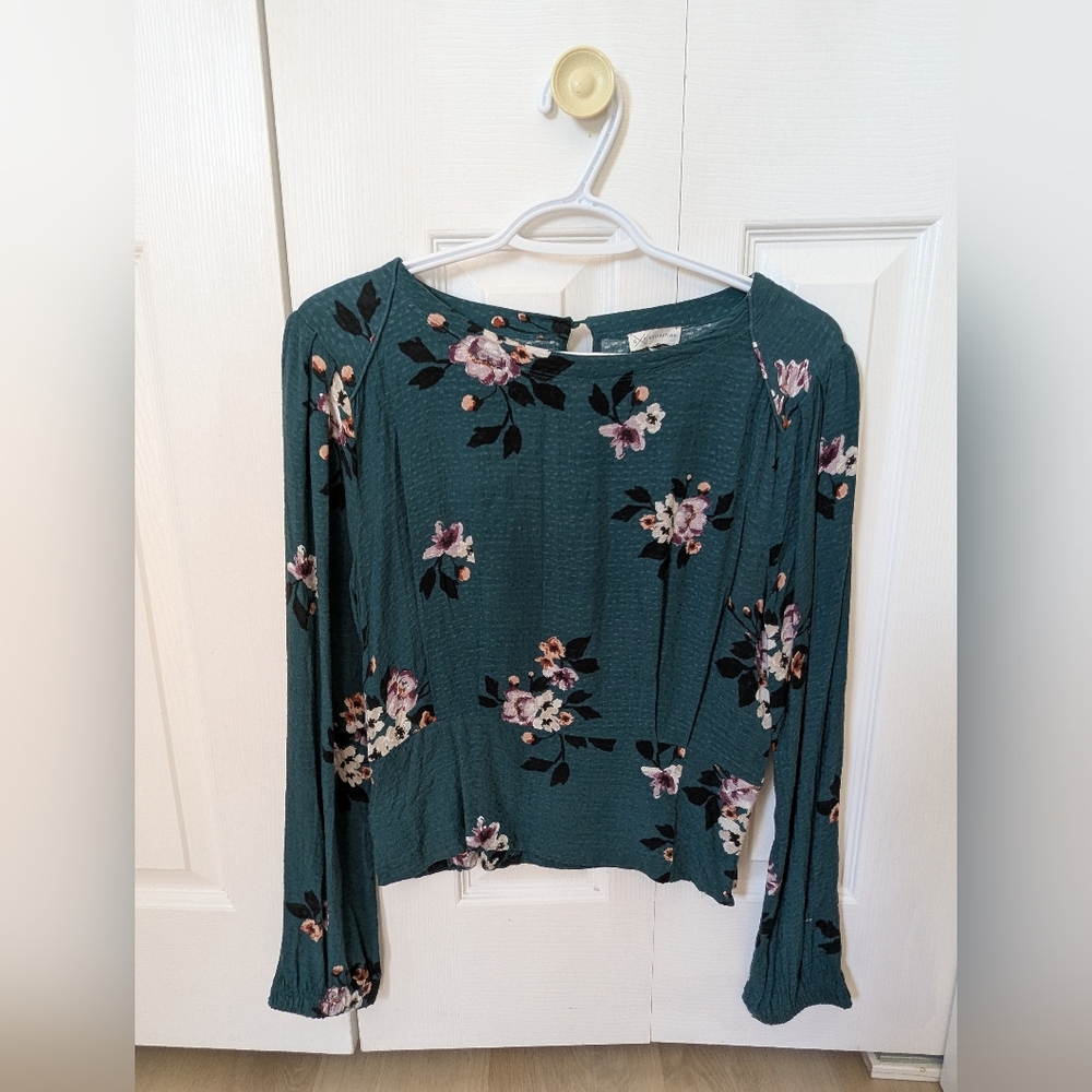 Gentle Fawn Emerald Floral Blouse